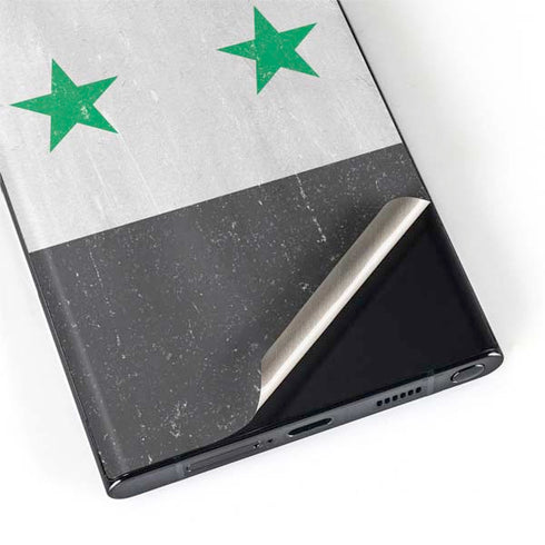 Syria Flag Distressed Galaxy S22 Ultra Skin